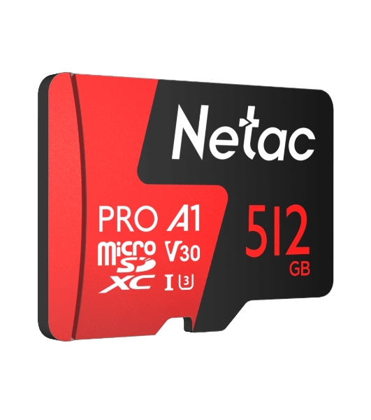 Флеш карта MicroSD card Netac P500 Extreme Pro 512Gb, retail version w/SD adapter