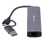 Док-станция Gembird UHB-D7, USB Type-C + USB, 3хUSB3.1, Type-C, RJ45, USB, фото7