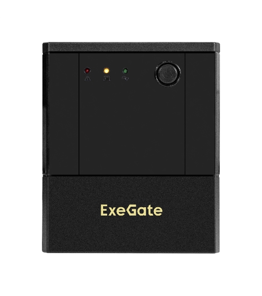 Источник бесперебойного питания ExeGate SpecialPro UNB-1000.LED.AVR.4SH (1000VA/700W, LED, AVR, 4*Schuko, батарея 12V 7.2Ah - 2 шт., металлический корпус, Black)