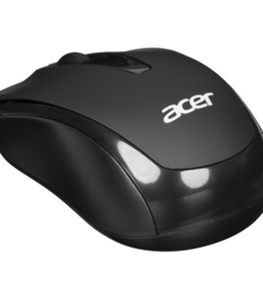 Мышь беспроводная Acer OMR133 черный, 1000 dpi, радиоканал, USB, кнопки - 3
