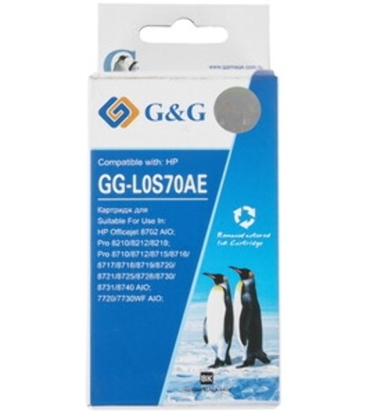 Картридж струйный G&G GG-L0S70AE черный (58мл) для HP OJ Pro 7740/8210/8218/8710/8715