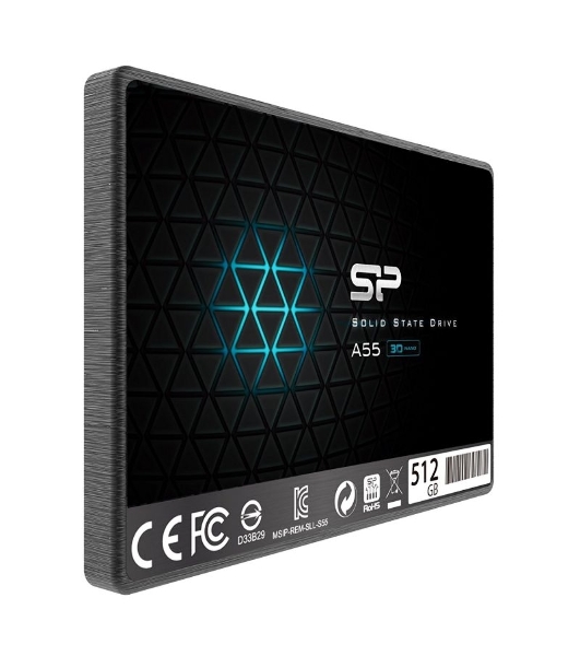 Накопитель SSD Silicon Power Ace A55, 512Gb, SATA III, 2.5', R/W 560/530