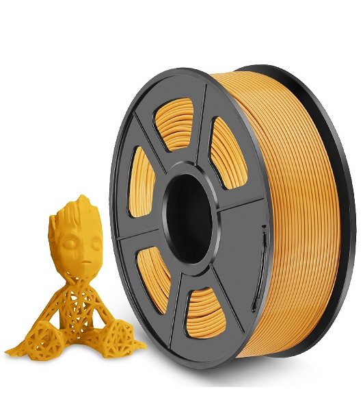Филамент NVPrint PLA+ Gold для 3D печати диаметр 1.75мм длина 330 метров масса 1 кг