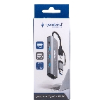 Док-станция Gembird UHB-D7, USB Type-C + USB, 3хUSB3.1, Type-C, RJ45, USB, фото6