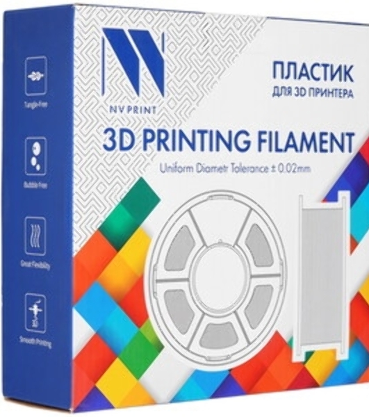 Филамент NVPrint TPU Orange для 3D печати диаметр 1.75мм длина 165 метров масса 0,5 кг