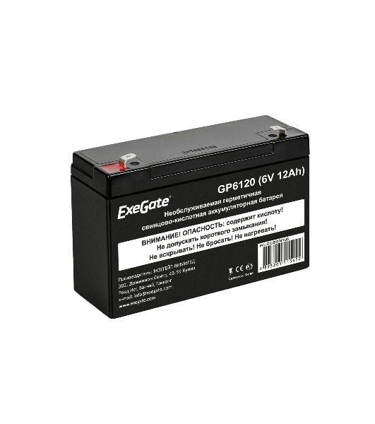 Батарея для ИБП ExeGate GP6120 (6V 12Ah), клеммы F1