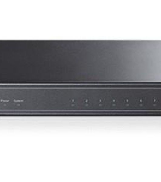 Коммутатор TP-Link SMB TL-SG2008 8-port Pure-Gigabit Desktop Smart Switch, 8 10/100/1000Mbps RJ45 ports, Tag-based VLAN, STP/RSTP/MSTP, IGMP V1/V2/V3 Snooping, DHCP Filtering, 802.1P Qos, Rate Limiting, Voice VLAN,