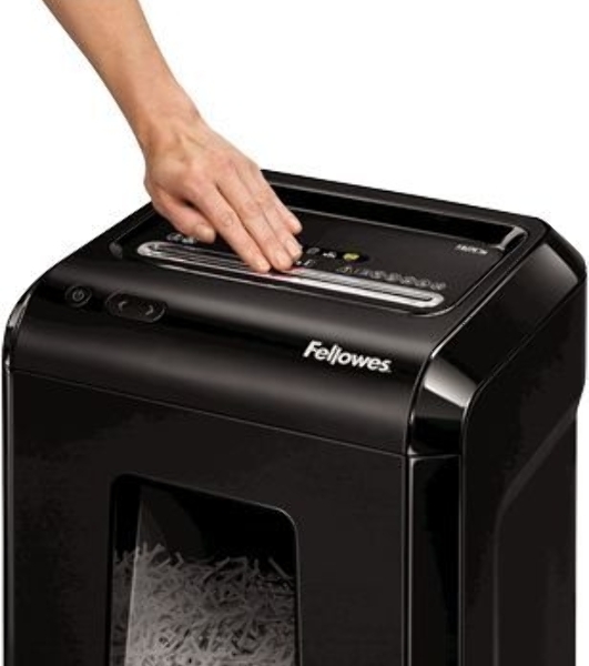 Шредер Fellowes Powershred 92Cs FS-1719301 P-4, 4х38мм, 18лст., 25лтр., уничтожает: скобы, карты, скрепки, CD