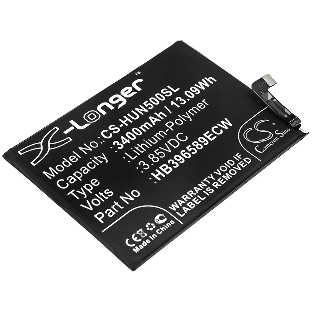 Аккумулятор CameronSino CS-HUN500SL HB396589ECW для Huawei Nova 5, Nova 5 Pro 3.85V, 3400mAh, 13.09Wh