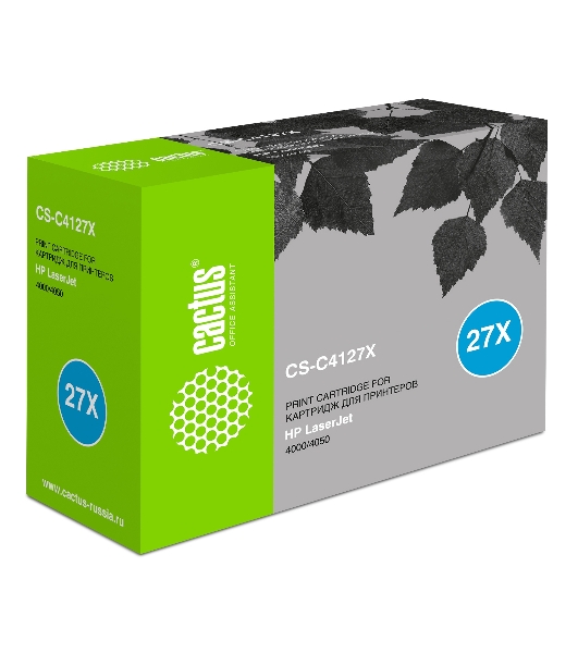 Картридж лазерный Cactus CS-C4127X черный (10000 стр.) для HP LJ 4000/4050