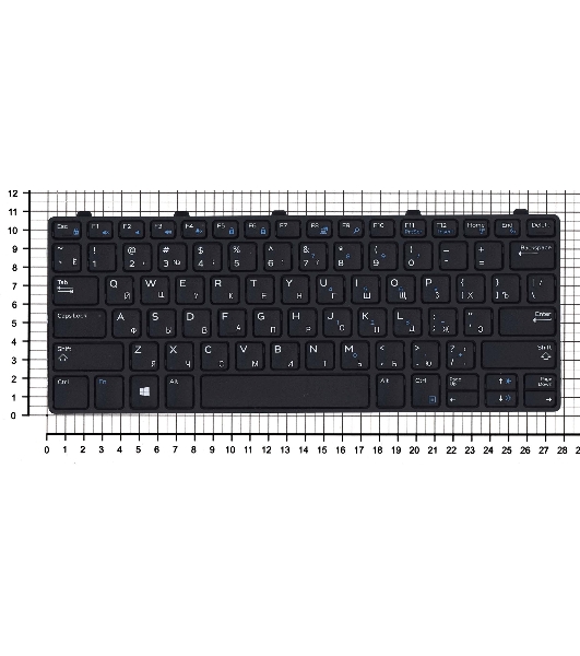 Клавиатура для ноутбука Dell Vostro 5301 черная с подсветкой