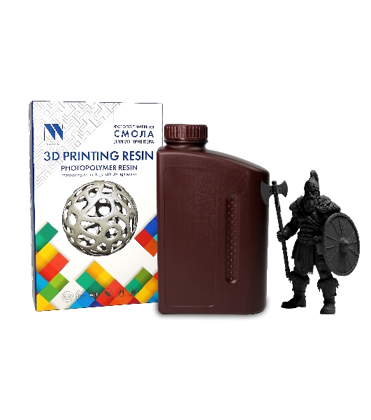 Фотополимерная смола NVPrint Standard Resin черный для 3D печати; 1 кг/бут