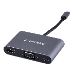 USB-концентратор Gembird UHB-D8, USB Type-C, PD100W, Jack 3,5, HDMI, VGA, USB Type-C, фото9
