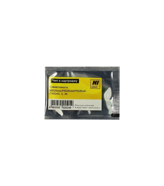 Чип Hi-Black к картриджу Kyocera ECOSYS M5526cdw/P5026cdw/P5026cdn (TK-5240), C, 3K