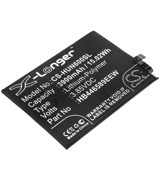 Аккумулятор CameronSino CS-HUN600SL HB446589EEW для Huawei Nova 6 3.85V, 3900mAh, 15.02Wh