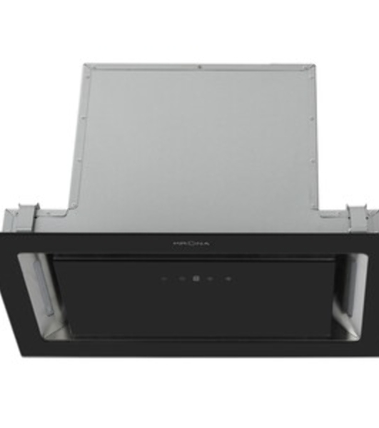 Вытяжка встраиваемая Krona Selina 600 Glass S черный, 52 см, 1300 куб. м/ч, 61 дБ