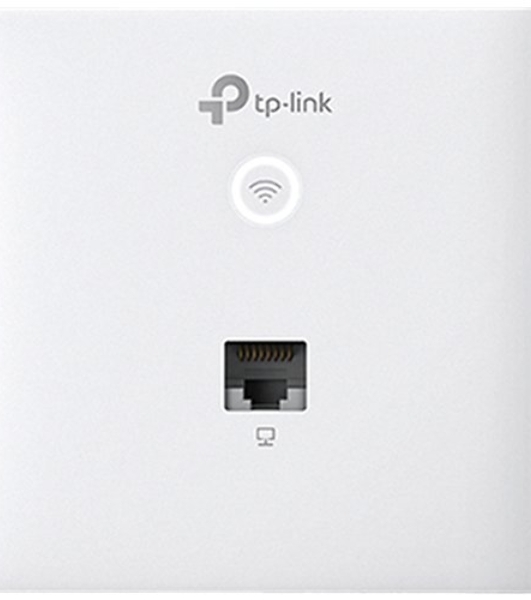 Точка доступа TP-Link Omada AC1200 wireless MU-MIMO Gigabit wall-plate Access Point, 1 Gigabit downlink port, 1 gigabit uplink port, 802.3af/at PoE in, wall plate mounting, support standalone mode and controlled by Omada SDN controller (Software/hardware/Cloud)