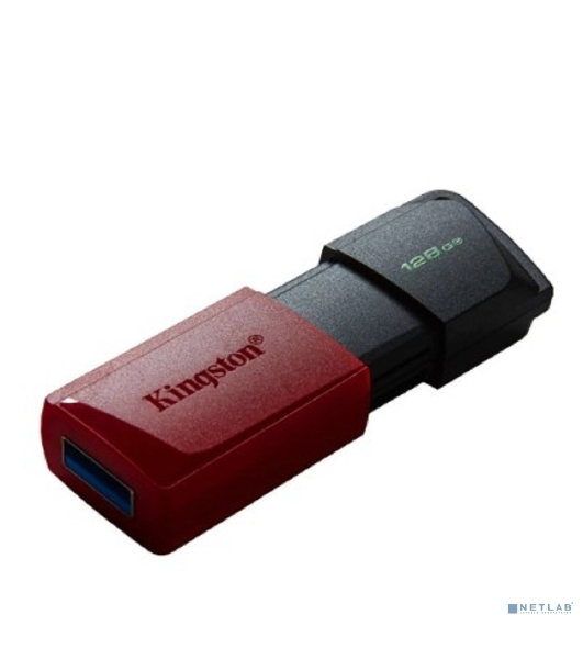 Флешка USB Kingston DataTraveler Exodia M (DTXM/128Gb), 128Gb, USB 3.2 Gen 1, R/W 150/60, черный/красный