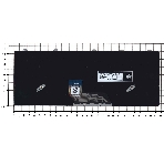 Клавиатура для ноутбука Dell Vostro 5301 черная с подсветкой, фото 1