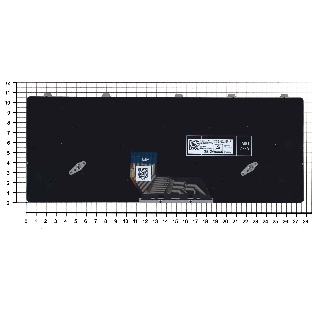 Клавиатура для ноутбука Dell Vostro 5301 черная с подсветкой