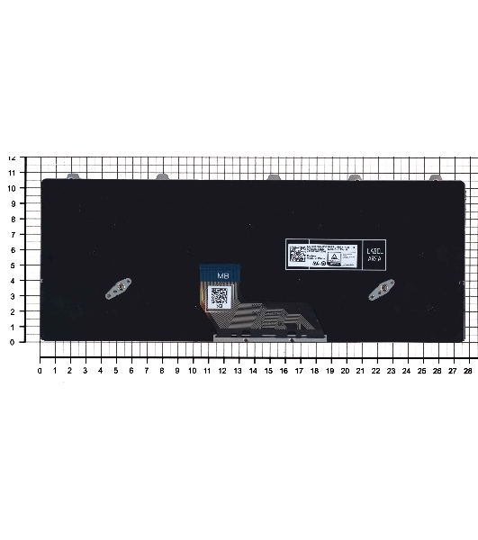 Клавиатура для ноутбука Dell Vostro 5301 черная с подсветкой