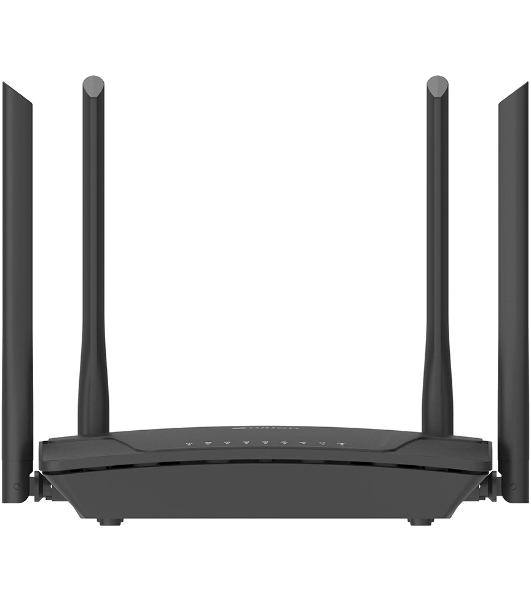 Двухдиапазонный Wi-Fi 6 маршрутизатор AX1500, 1x1000Base-T WAN, 3x1000Base-T LAN, 4 внешние антенны 5 dBi