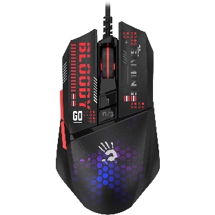 Мышь проводная A4Tech Bloody W60 Max Mini черный, 12000 dpi, USB, кнопки - 9
