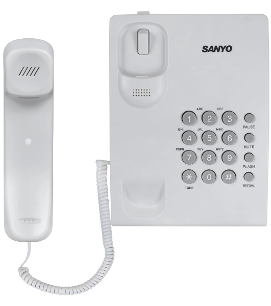 Телефон проводной SANYO RA-S204W белый