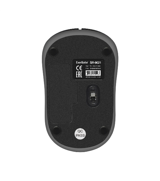 Мышь беспроводная ExeGate Professional Standard SR-9021 черный, 1200 dpi, радиоканал, USB, кнопки - 3