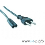 Кабель питания для ноутбуков, аудио/видео техники Cablexpert/Gembird PC-184/2-1.8М, 1.8м, 2-pin, черный, пакет, фото2