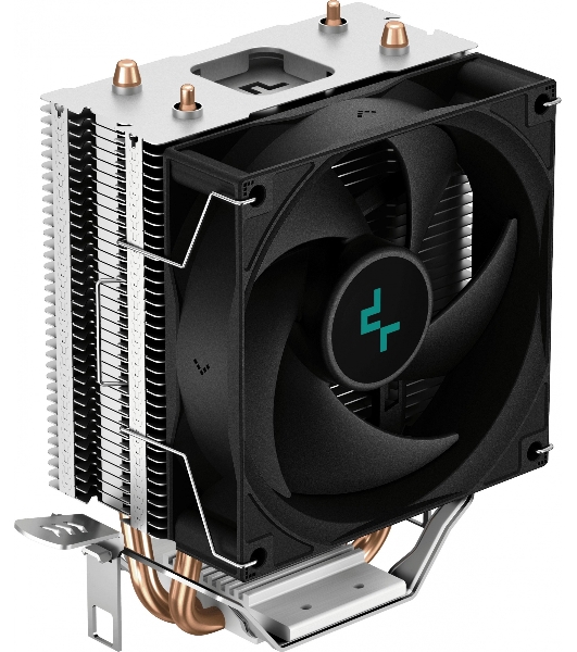 Кулер для процессора DEEPCOOL AG200 черный, 92 мм, алюминий/медь, 3050 об/мин, 30.5 дБ, 4 pin, 100 Вт, 133 мм