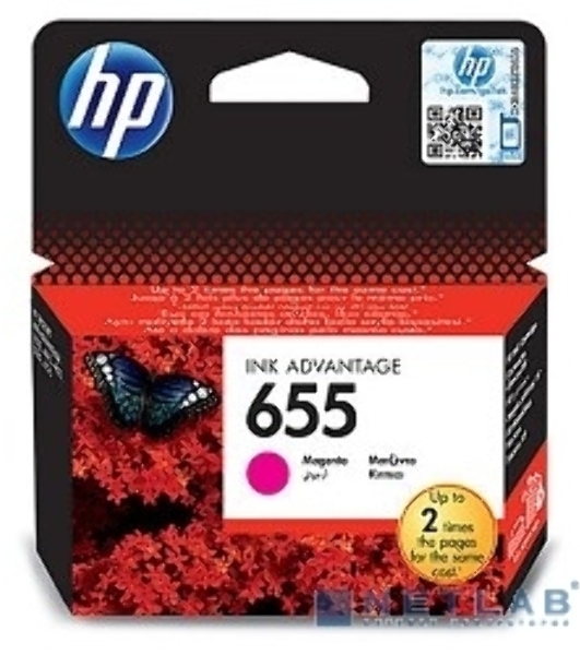Картридж струйный HP 655 CZ111AE пурпурный для HP DJ IA 3525/4615/4625/5525/6525 (600 стр.)