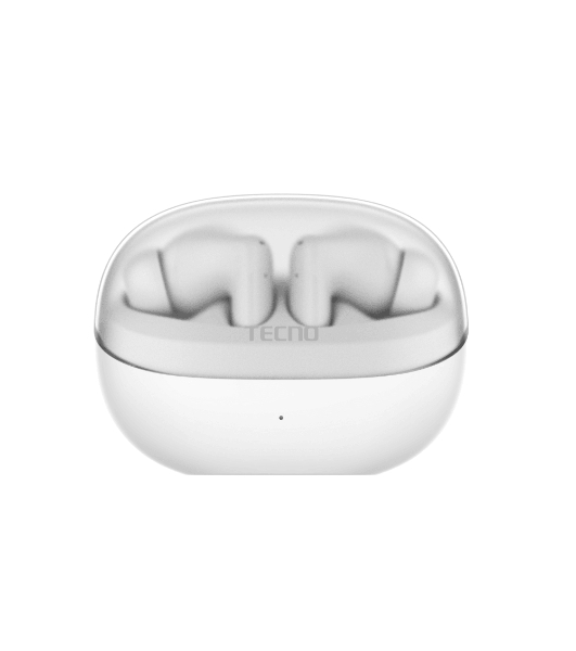 Наушники TWS Tecno Buds 4 белый, внутриканальные, Bluetooth, до 6 ч