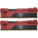 Оперативная память Patriot Viper Elite II, DDR4, 32GB (1x32 GB), 3200 MHz, CL18, DIMM, радиатор, красный, черный, фото 1