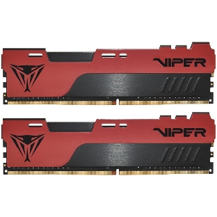 Оперативная память Patriot Viper Elite II, DDR4, 32GB (1x32 GB), 3200 MHz, CL18, DIMM, радиатор, красный, черный