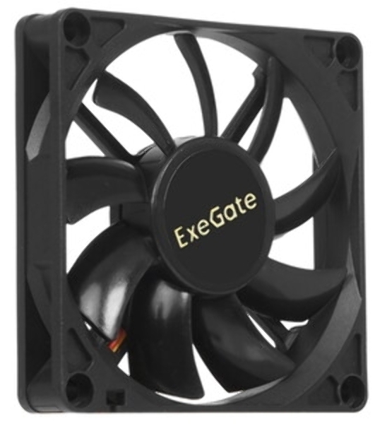 Вентилятор для корпуса ExeGate ExtraPower EP08015B3P черный, 80 мм, 2600 об/мин, 26 дБ, 3 pin
