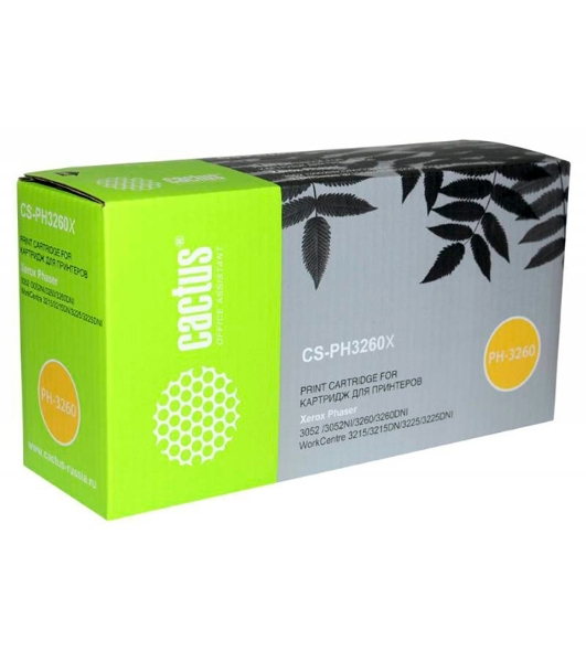 Картридж лазерный Cactus CS-PH3260X (106R02782) черный (3000 стр.) для Xerox Phaser 3052/3052NI/3260 2шт.