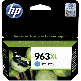Картридж струйный HP 963XL 3JA27AE голубой увеличенной емкости (1600 стр) для HP OfficeJet Pro 9010, 9013, 9020, 9023