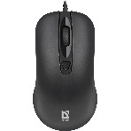 Мышь проводная Defender Classic MB-230 черный, 1600 dpi, USB, кнопки - 4, фото3
