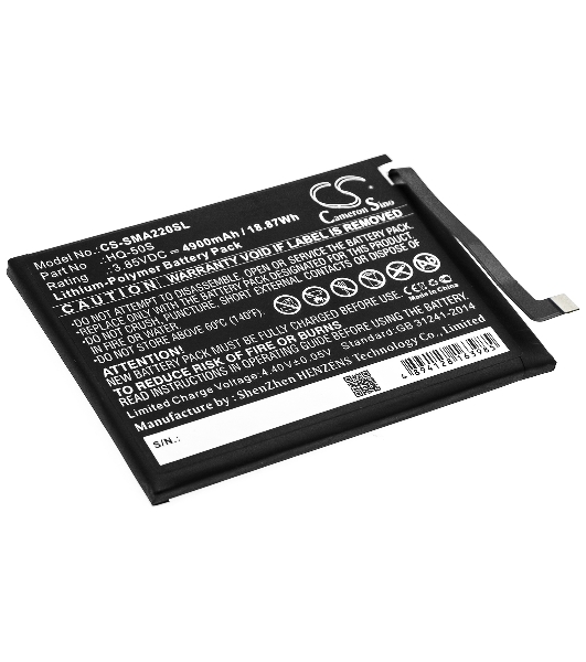 Аккумулятор CameronSino CS-SMA220SL HQ-50S для Samsung Galaxy A02, Galaxy A02 2021 3.85V, 4900mAh, 18.87Wh
