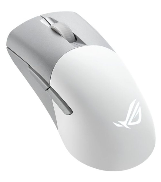 Мышь беспроводная/проводная ASUS ROG Keris Wireless AimPoint белый, 36000 dpi, радиоканал, Bluetooth, USB, кнопки - 5