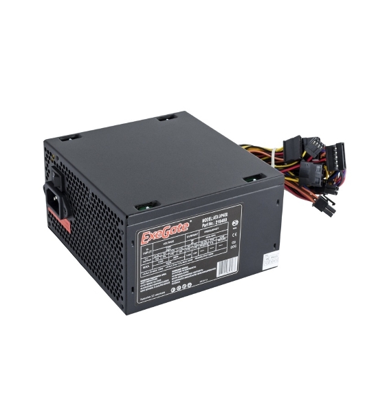 Блок питания ExeGate XP400 EX219459RUS, 400Вт, 120мм, черный
