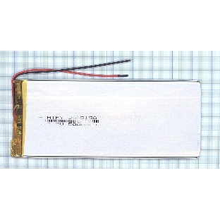 Аккумулятор Li-Pol (батарея) 3x65x150мм 2pin 3.7V/5000mAh