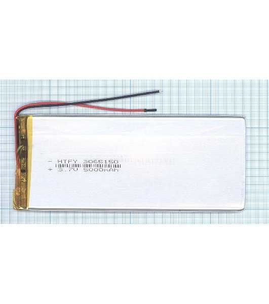 Аккумулятор Li-Pol (батарея) 3x65x150мм 2pin 3.7V/5000mAh