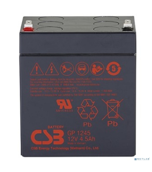 Батарея для ИБП CSB GP 1245 (12V, 4.5Ah) клемма F1