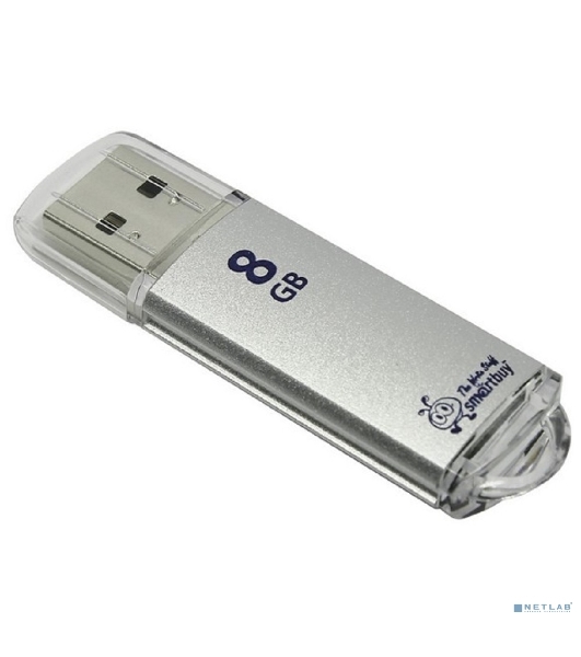 Флешка USB Smartbuy 8 Gb USB <USB 2.0> Smartbuy V-Cut серебристый(SB8 GbVC-S)