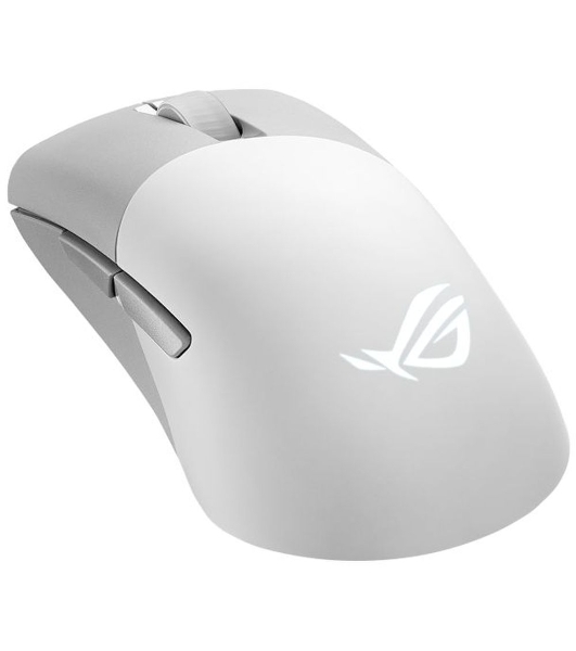 Мышь беспроводная/проводная ASUS ROG Keris Wireless AimPoint белый, 36000 dpi, радиоканал, Bluetooth, USB, кнопки - 5