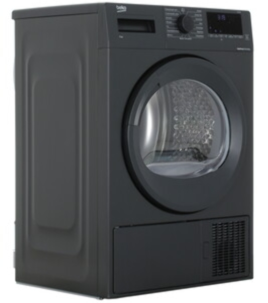 Сушильная машина Beko DF7412Gb черный, 8 кг, сушка - тепловой насос, программ - 15, 59.7 x 84.6 x 53.7 см