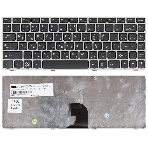 Клавиатура для ноутбука Lenovo IdeaPad Z360 черная с серебристой рамкой, фото3