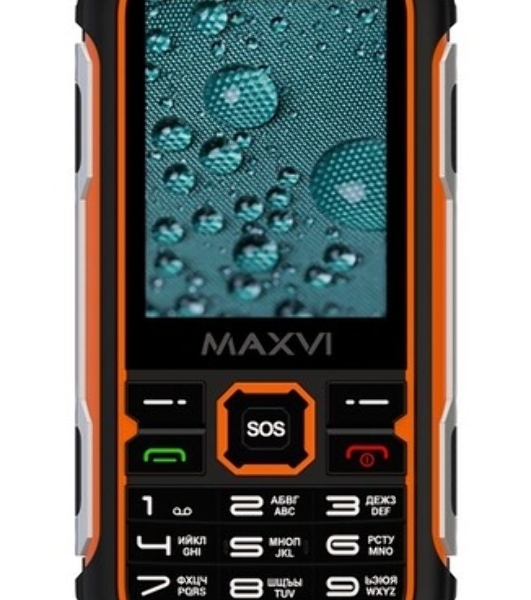 Мобильный телефон Maxvi R2 up оранжевый